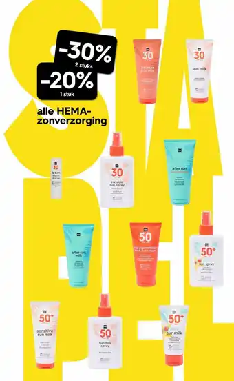 HEMA Alle Hema zonverzorging aanbieding