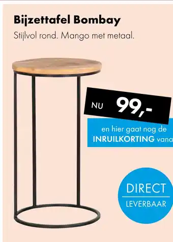 Woonsquare Bijzettafel Bombay aanbieding