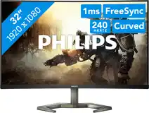 Bol.com Philips Evnia 32M1C5200W - Curved Full HD Gaming Monitor - 32 inch - 240hz aanbieding