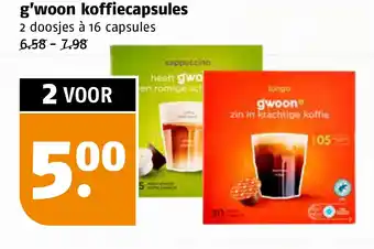 Poiesz g'woon koffiecapsules aanbieding