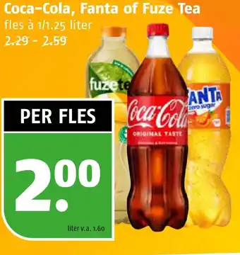 Poiesz Coca-Cola, Fanta of Fuze Tea aanbieding