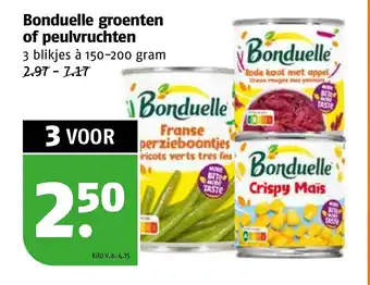 Poiesz Bonduelle groenten of peulvruchten aanbieding