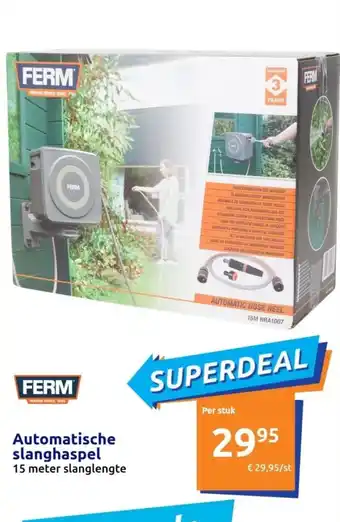 Action FERM Automatische slanghaspel aanbieding