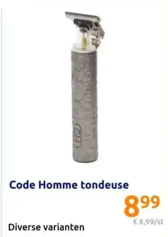 Action Code Homme tondeuse aanbieding