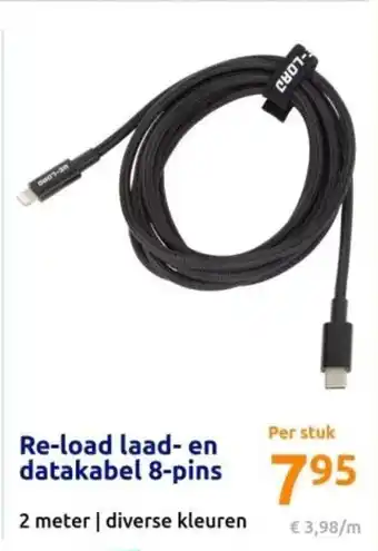 Action Reload laad en datakabel 8-pins aanbieding