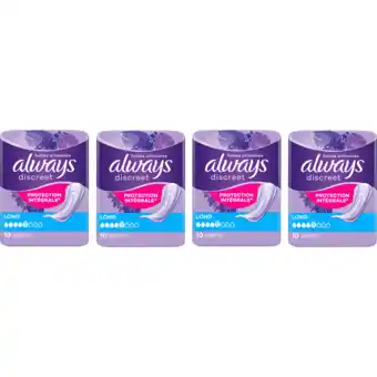 Jumbo Always Discreet Verband Voor Urineverlies 4 x 10 stuks aanbieding