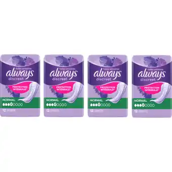 Jumbo Always Discreet Verband Voor Urineverlies 4 x 12 stuks aanbieding