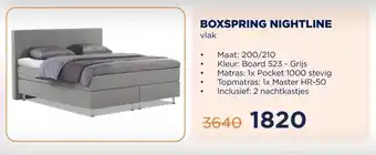 TotaalBED BOXSPRING NIGHTLINE aanbieding