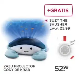 Prenatal ZAZU PROJECTOR CODY DE KRAB aanbieding