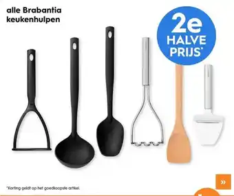 Blokker alle Brabantia keukenhulpen aanbieding