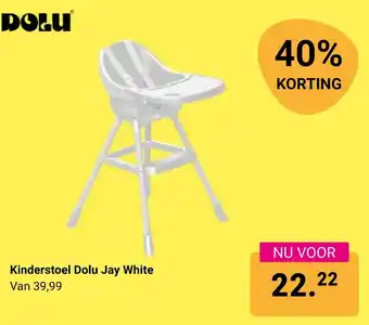 Van Asten BabySuperstore Kinderstoel Dolu Jay White aanbieding