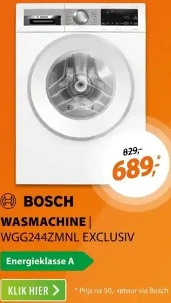 Expert BOSCH WASMACHINE aanbieding