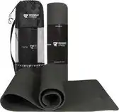 Bol.com Rockerz Yoga mat - Fitness mat - Sport mat - Yogamat anti slip & eco - Extra Dik - Duurzaam TPE materiaal - Incl Draagtas - Z aanbieding