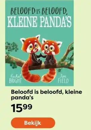 The Read Shop Beloofd is beloofd, kleine panda's aanbieding