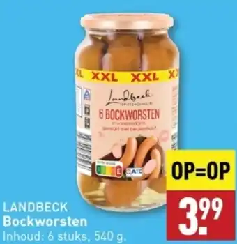 ALDI LANDBECK Bockworsten 540g aanbieding