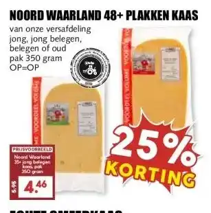 MCD Supermarkt NOORD WAARLAND 48+ PLAKKEN KAAS aanbieding