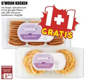 MCD Supermarkt G'WOON KOEKEN aanbieding