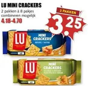 MCD Supermarkt LU MINI CRACKERS aanbieding