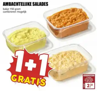 MCD Supermarkt AMBACHTELIJKE SALADES aanbieding