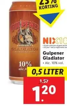 Lidl Gulpener Gladiator aanbieding