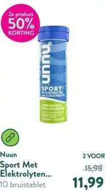 Holland & Barrett Sport Met Elektrolyten Citroen Limoen - 10 bruistabletten aanbieding