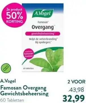 Holland & Barrett Famosan Overgang Gewichtsbeheersing aanbieding