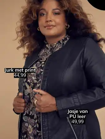 MS Mode Jasje van PU leer aanbieding