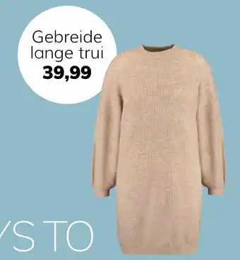 MS Mode Gebreide lange trui aanbieding