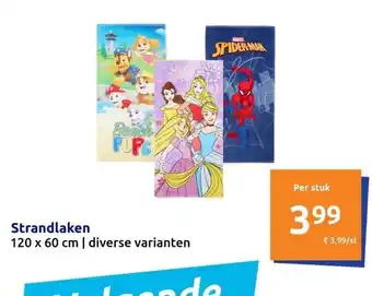 Action Strandlaken aanbieding