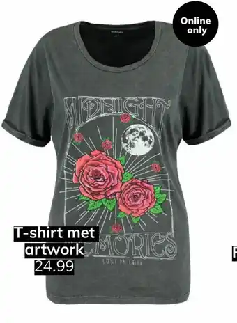 MS Mode T-shirt met artwork aanbieding