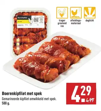 ALDI Boerenkipfilet met spek 500g aanbieding