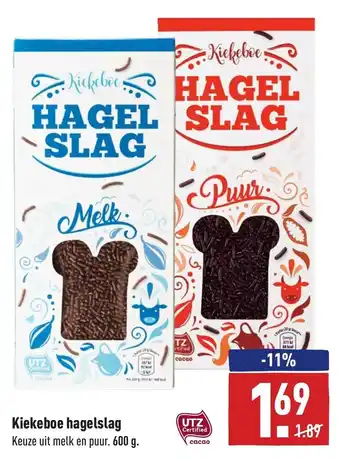 ALDI Kiekeboe hagelslag 600g aanbieding