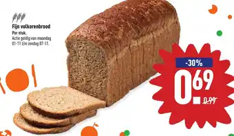 ALDI Fijn volkorenbrood aanbieding