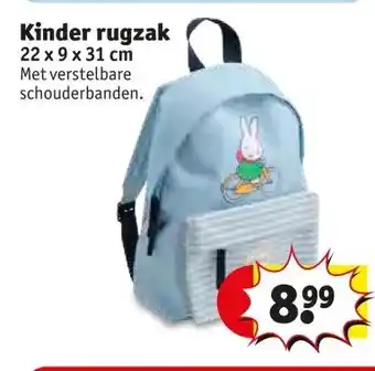 Kruidvat Kinder rugzak aanbieding