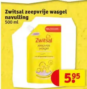 Kruidvat Zwitsal zeepvrije wasgel navulling 500 ml aanbieding