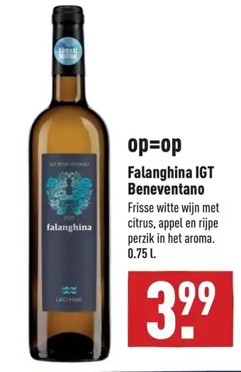 ALDI Falanghina IGT Beneventano 0.75l aanbieding