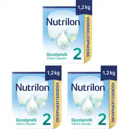 Albert Heijn Nutrilon 2 opvolgmelk 6+ mnd 3-pack aanbieding