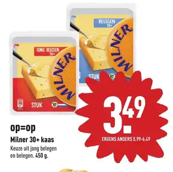 ALDI Milner 30+ kaas 450g aanbieding