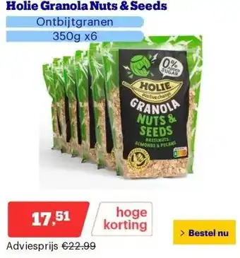 Bol.com Holie Granola Nuts & Seeds aanbieding