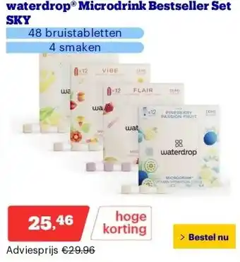 Bol.com waterdrop® Microdrink Bestseller Set SKY aanbieding
