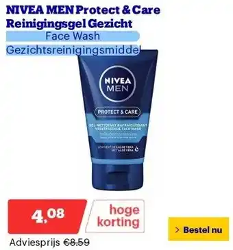 Bol.com NIVEA MEN Protect & Care Reinigingsgel Gezicht aanbieding