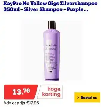 Bol.com KayPro No Yellow Gigs Zilvershampoo 350ml – Silver Shampoo – Purple Shampoo aanbieding