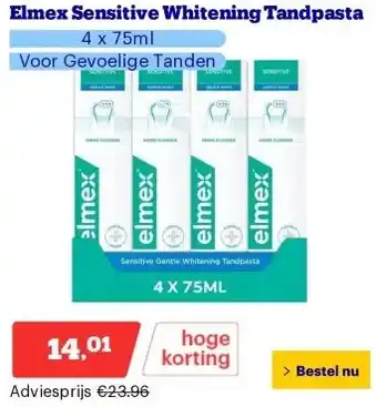 Bol.com Elmex Sensitive Whitening Tandpasta aanbieding