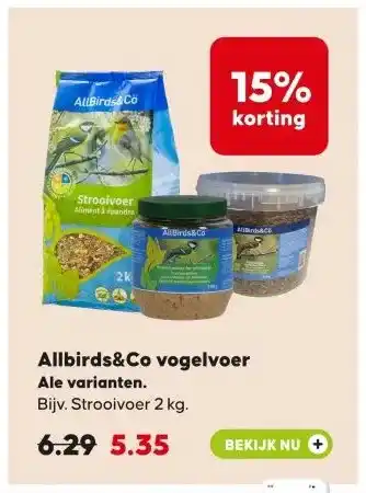 Pets Place Allbirds&Co vogelvoer aanbieding