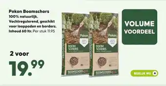 Boerenbond Pokon Boomschors 100% natuurlijk. aanbieding