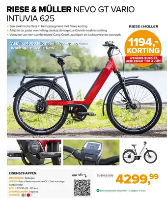 12GO Biking RIESE & MÜLLER NEVO GT VARIO INTUVIA 625 aanbieding