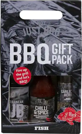 Intratuin Not Just BBQ cadeauverpakking vis 3-delig aanbieding