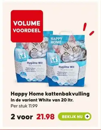 Pets Place Happy Home kattenbakvulling aanbieding