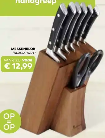 De Boerenschuur MasterPRO MESSENBLOK ACACIAHOUT aanbieding