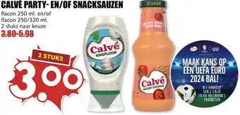 De Boerenschuur CALVÉ PARTY EN/OF SNACKSAUZEN aanbieding